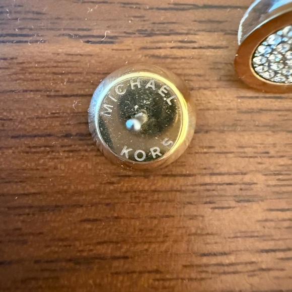 Michael Kors Earrings Pave Diamond and Gold design - Picture 4 of 5